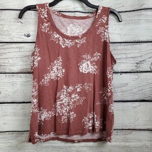 Maurices 24/7 MEDIUM Mauve Floral Top